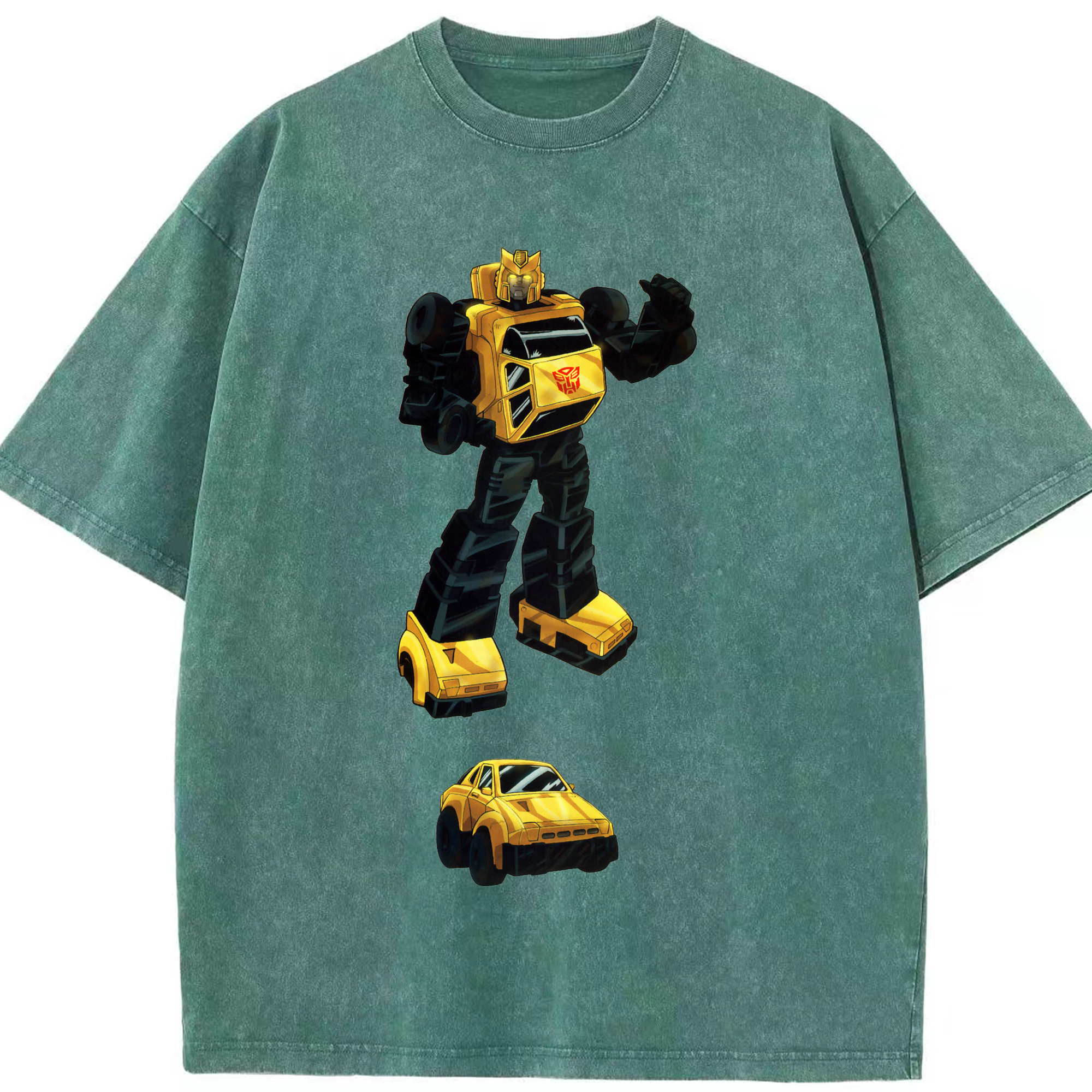 （画像用）  綿100% ヴィンテージ風 半袖Tシャツ（フロントプリント）